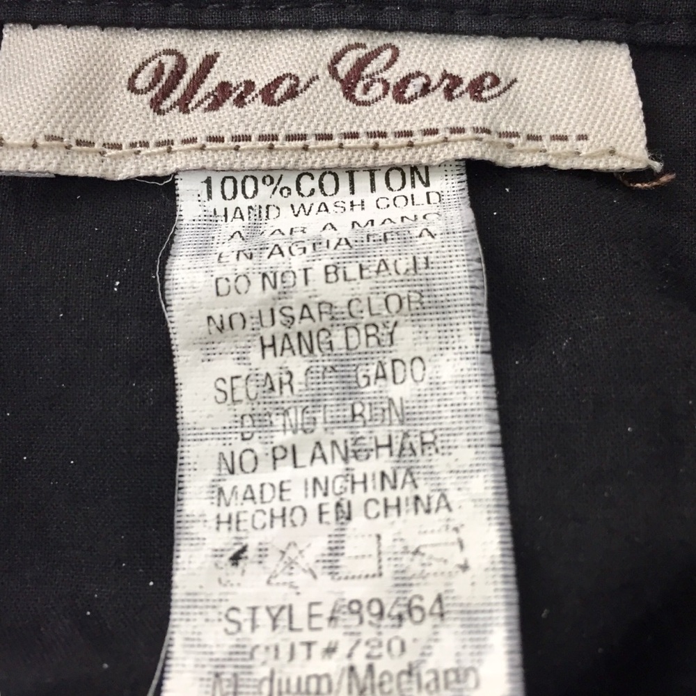 Uno Core Black Cotton eyelet tiered medium dress - Picture 6 of 7